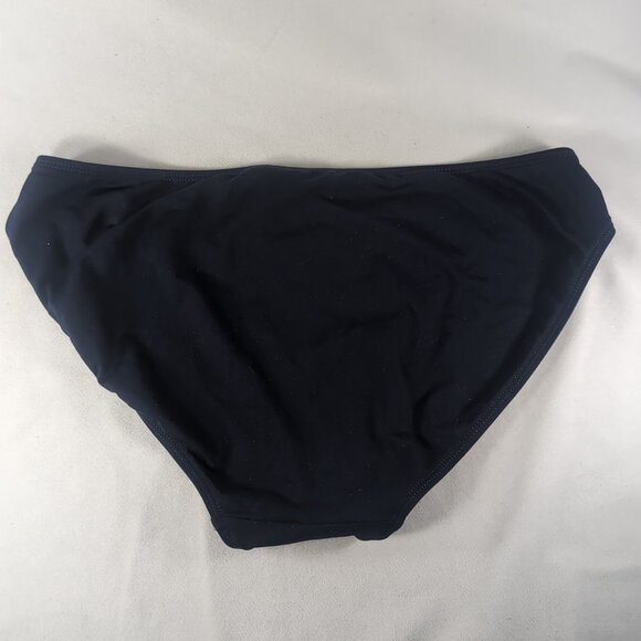 Lauren Ralph Lauren Bikini Set 12 Swim Suit Halter Triangle Navy Blue White Gold - Picture 15 of 16